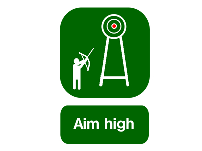 Aim high