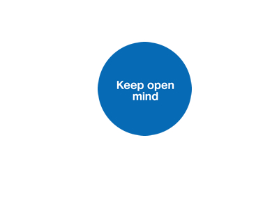 Keep open mind