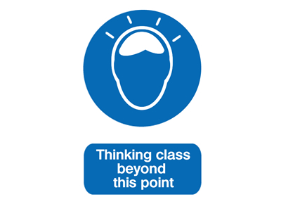 Thinking class beyond this point