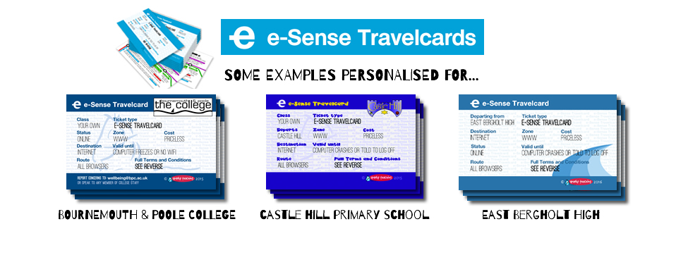 Personalised e-Sense Travelcards